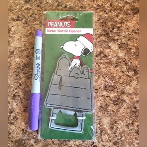 Peanuts metal bottle opener NWT